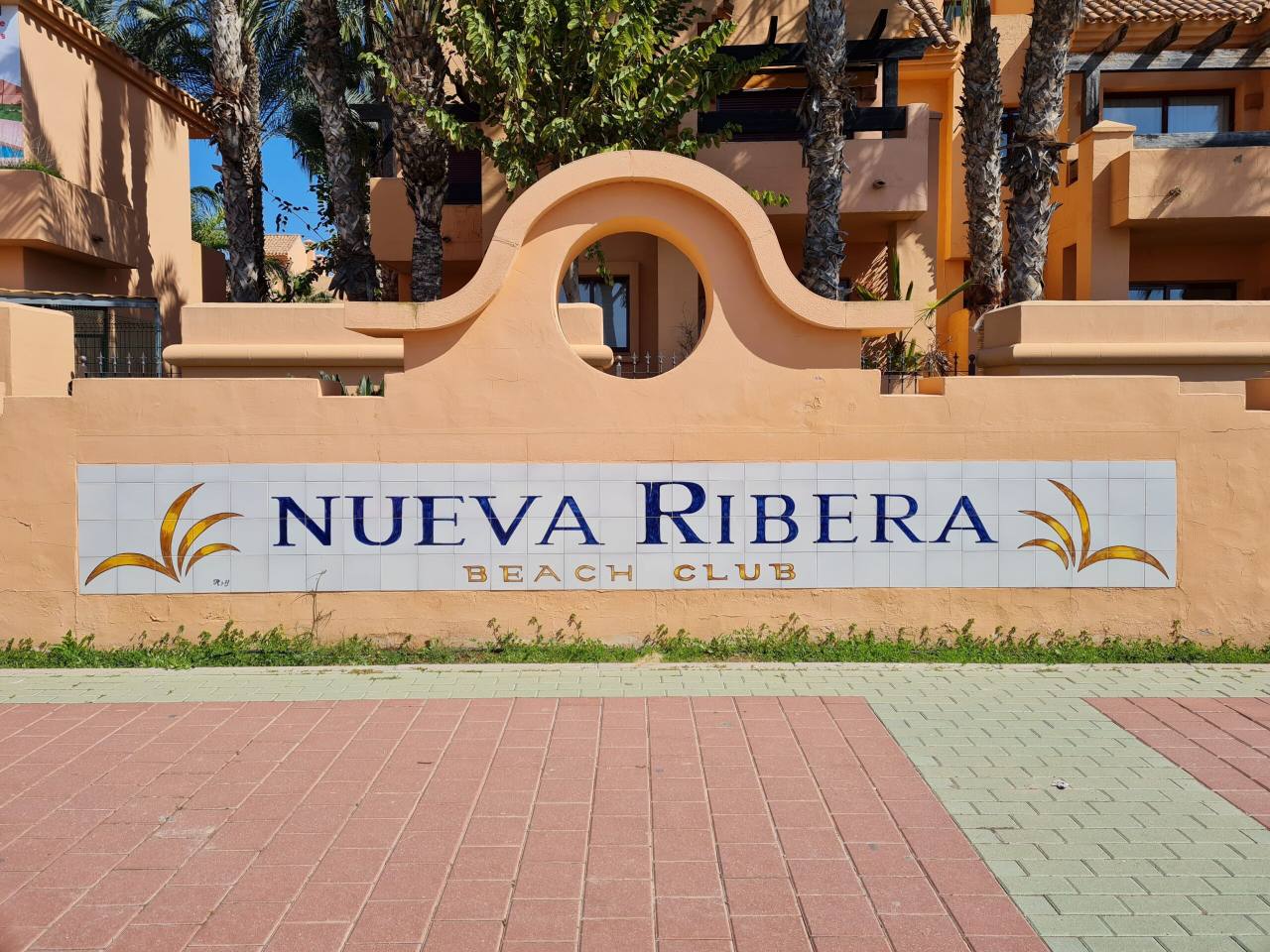 Nueva Ribera Beach Club Sign